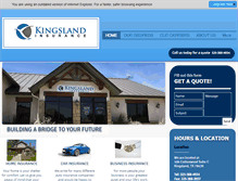 Tablet Screenshot of kingslandinsurance.com